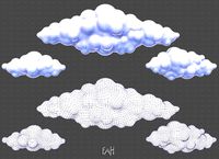 Clouds cartoon V03