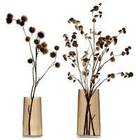 Bouquet of dried flowers from thorn and eucalyptus branches