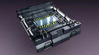 Science Fiction Strobe work platform capsule cabin deck