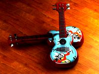 Cartoon Guitar Animated Musical Instrument