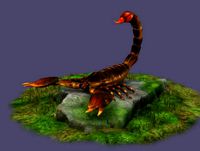Fire Scorpions Realistic Scorpions cave creatures the desert