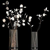 Bouquets Of Dried Flowers Lunaria In Vases