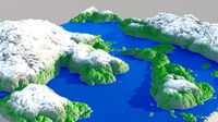 Low poly mountains