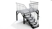 Metal stairs