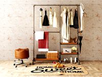 Hall tree and Clothing Rack CR11