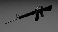 Low poly M16