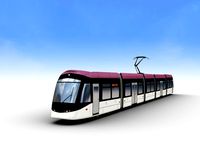 Low Poly Tram 15