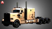57P Semi Truck - Tri Axle Truck - Custom Version