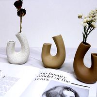Old wood vase