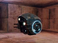 Low Poly Sci Fi Drone