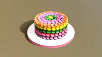 Rainbow Buttercream Cake