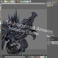 DRAGON 3D MODEL FOR C4D FREE DOWNLOADS