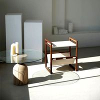 Brick nine walnut magazine rack