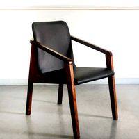 Mahogany Steel League Interior Wood Dining Chair