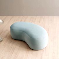 Bole Mini two-person ribbed fabric stool