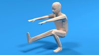 Low Poly Kid Pistol Squat