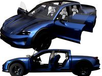 Taycan Pick-Up Truck Concept blue
