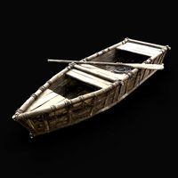BOAT WOODEN FISHERMAN RIVER FISH LAKE CANOE SHIP AAA NEXTGEN