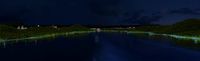 Night view by the lake