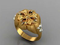 Flower Signet Ring