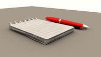 Crumpled notebook