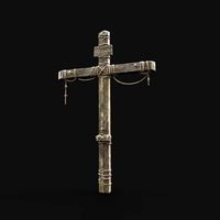 CROSS BIBLICAL JESUS CHRIST GOD SYMBOL WOODEN TORMENT DEVICE