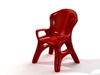 Organic Chair Red