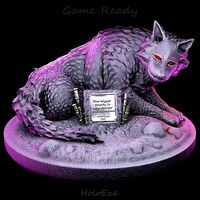 Wolf Statue Game Ready