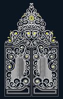 Door Gate 2 Iron Wings Art 001