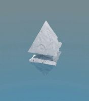 Stone moon artifact