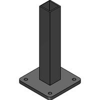 100-389-B 6″ Baseplate, Black