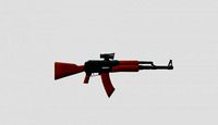 AK-47 cartoon lowpoly