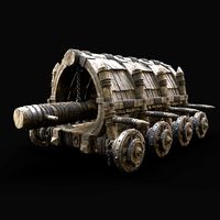 BATTERING RAM MEDIEVAL WAR MACHINE SIEGE ENGINE TANK AAA