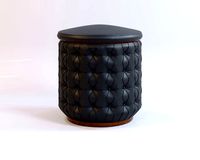 Covered with soft puffy leather