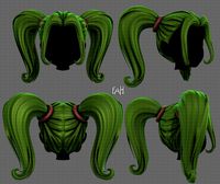 3D Hair style for girl V102