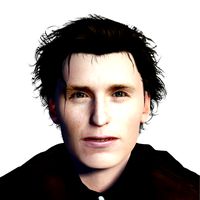 Eddie Redmayne 3D Rigged model ready for animation