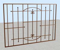Iron window grate