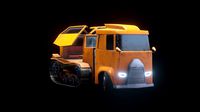 Stylized Truck PBR low-poly game-ready