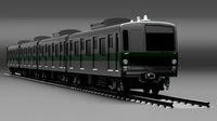 Japan Train Takyo metro subway 6000 Low-poly