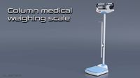 Column medical weighing scale