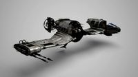 Future science fiction space fighter