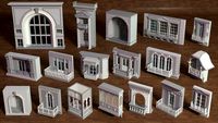 Building Facade Collection 6 - 18 pieces