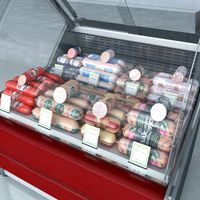 Refrigerated Showcase with meat products 7