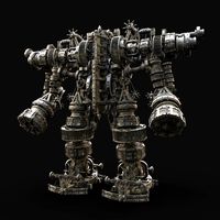 MECH GIANT ROBOT SIEGE ENGINE MACHINE WAR AAA MEDIEVAL MECHA