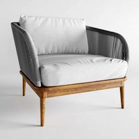 Corded Weave Outdoor Lounge Chair West