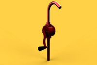 HAND ROTARY OIL DRUM PUMP FUEL BARREL model