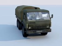 KAMAZ 3D Track low-poly