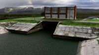 Dam on the river