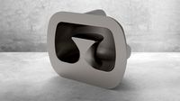Recessed shell bitts