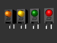 LED Right Angled PCB Mounting